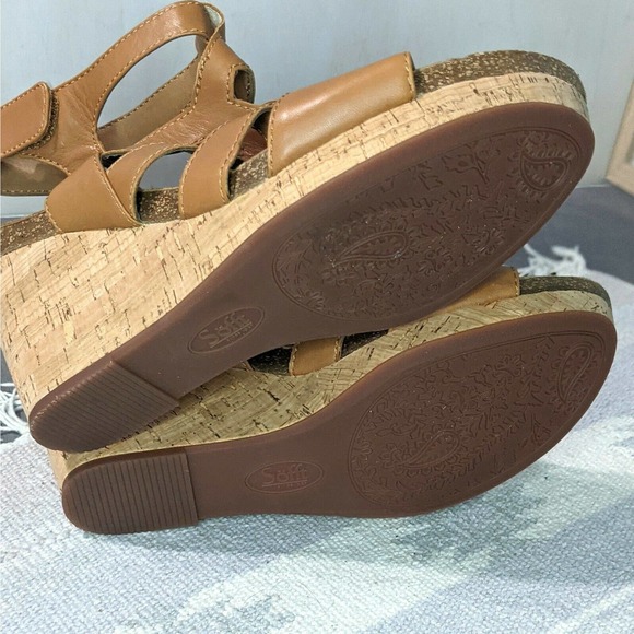 Sofft Courtnee Luggage Sandals Leather Strappy - Picture 8 of 8